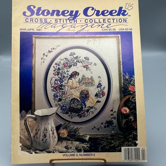 Vintage Craft Patterns, Stoney Creek Cross Stitch Collection Magazine March - Picture 1 of 2